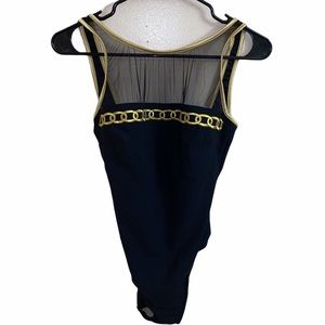 Vintage Slim Allure Black Gold Swimsuit